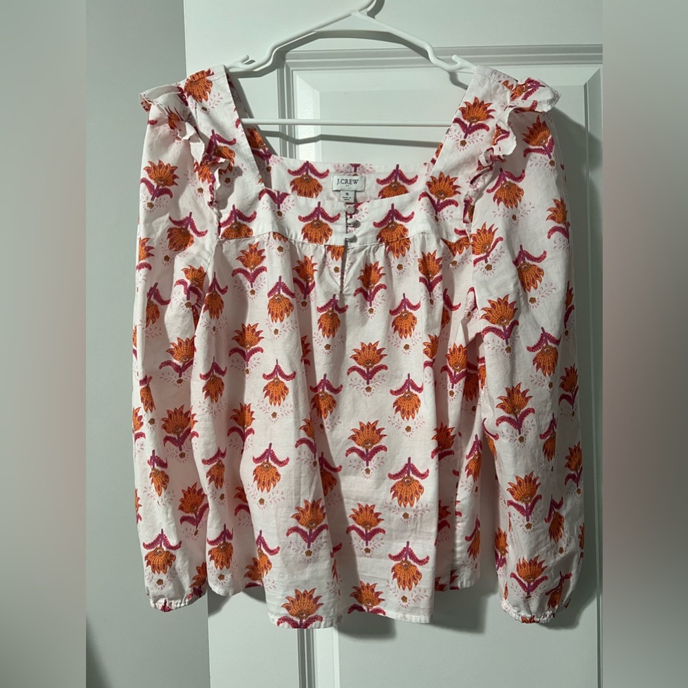 J Crew patterned top
